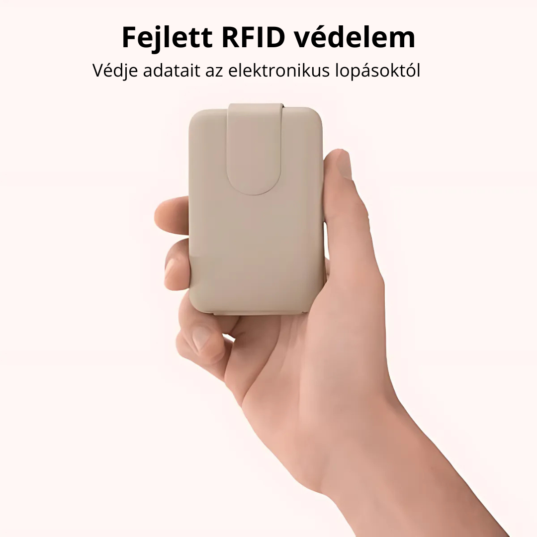 Minimalista pénztárca RFID védelemmel és kompakt kártyatartó kialakítással