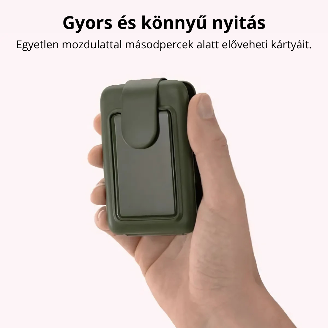 Minimalista pénztárca RFID védelemmel és kompakt kártyatartó kialakítással